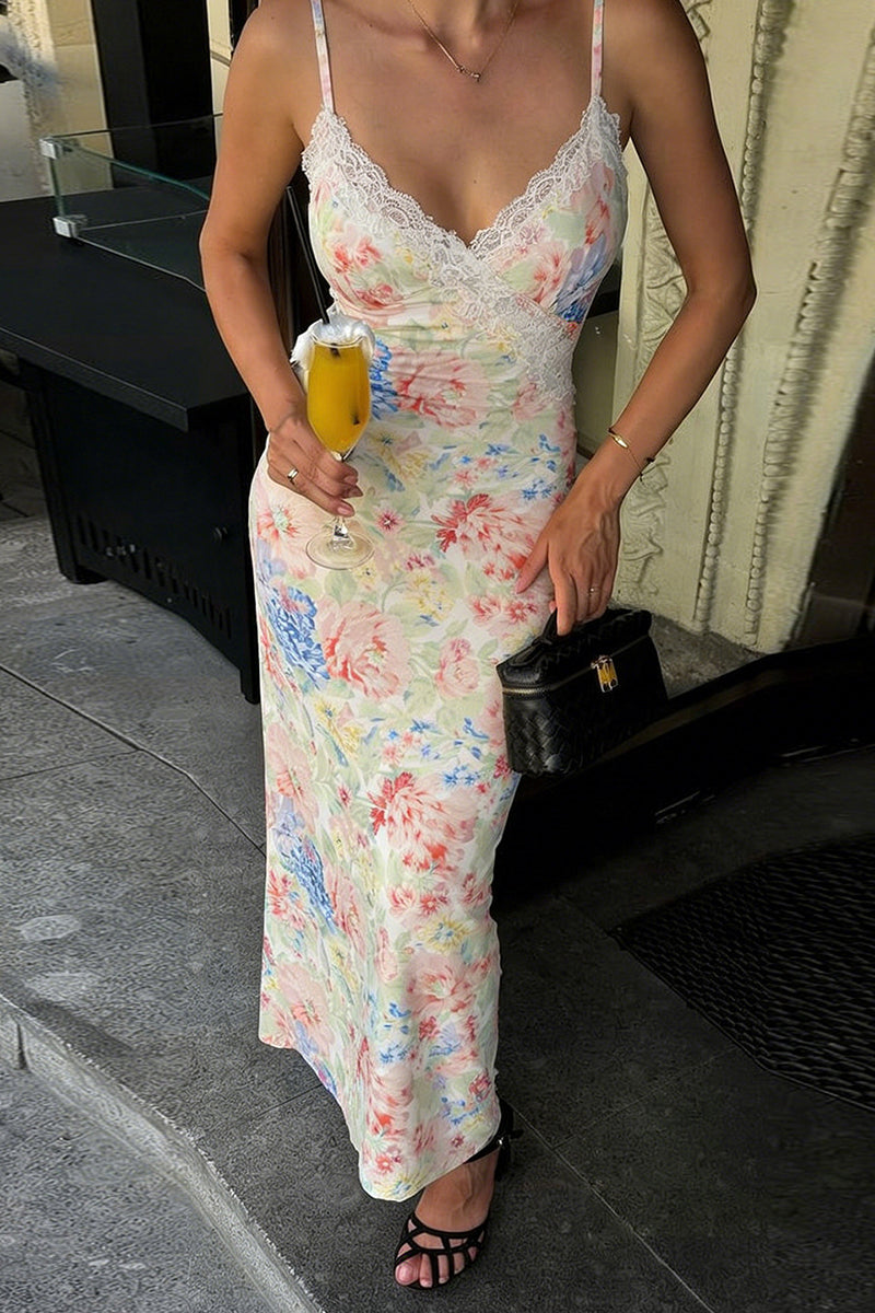 Floral Sleeveless Maxi Dress