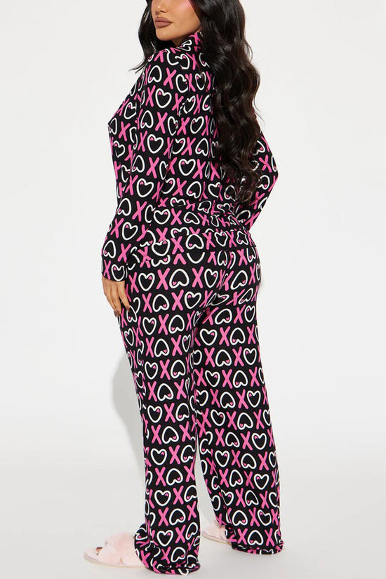 Cozy Classic Pajama Set with Contrast Trim