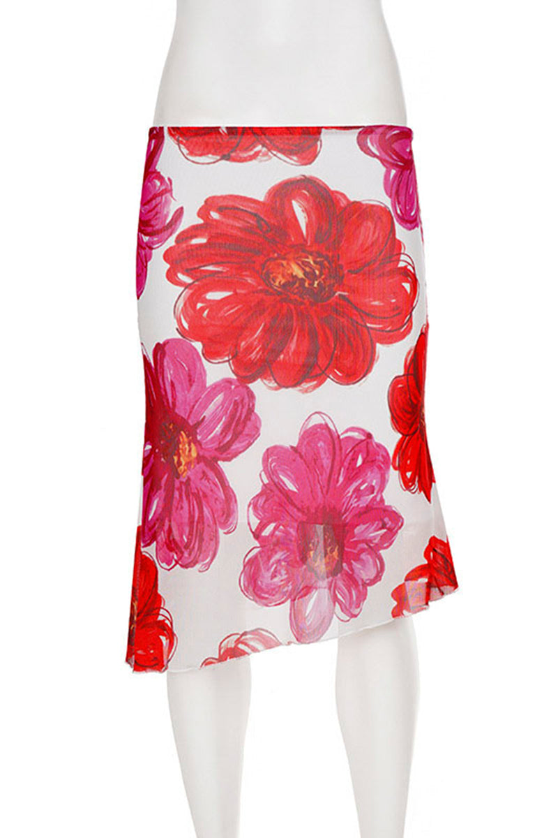 Floral Midi Skirt