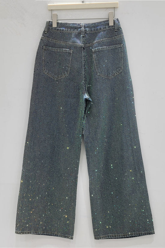Shimmer Straight Cut Denim