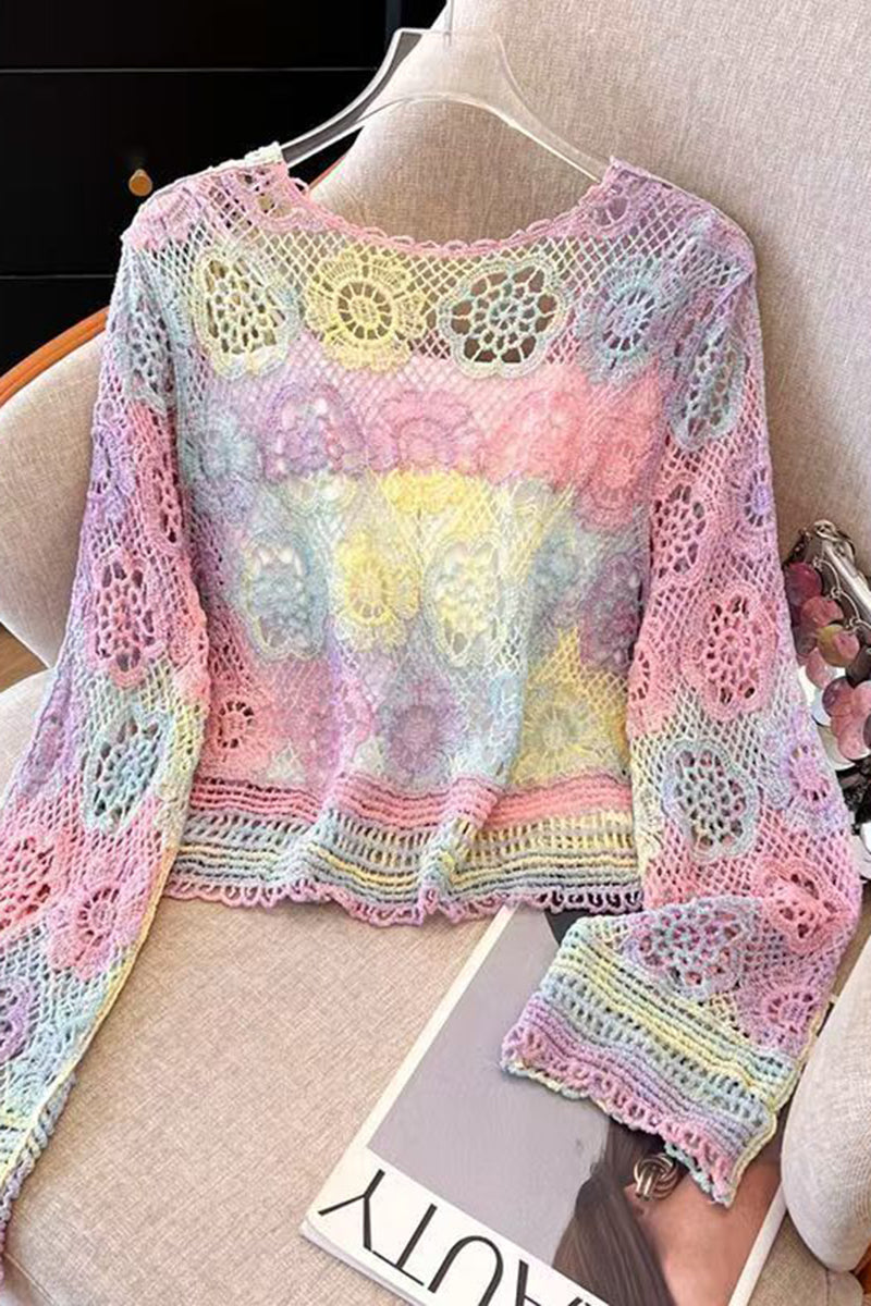 Crochet Floral Lace Cardigan