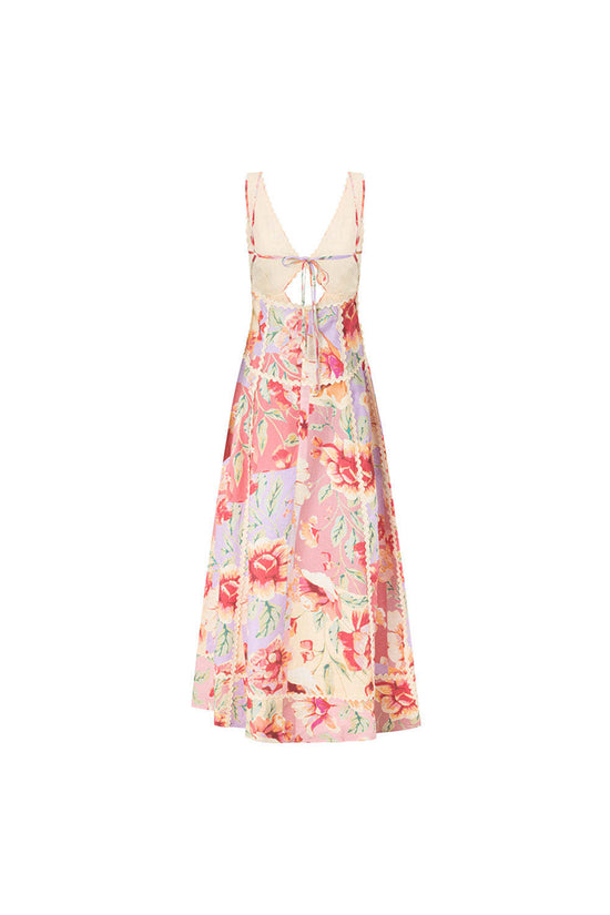 Floral Cutout Maxi Dress