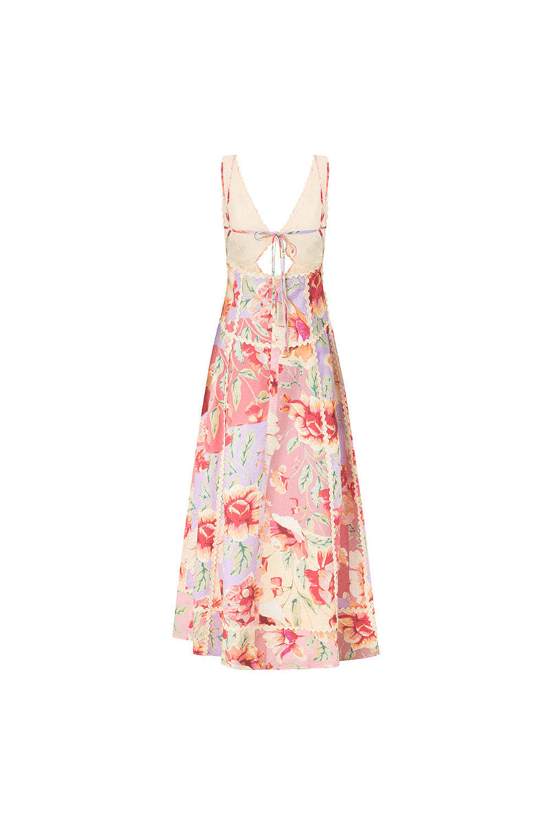 Floral Cutout Maxi Dress