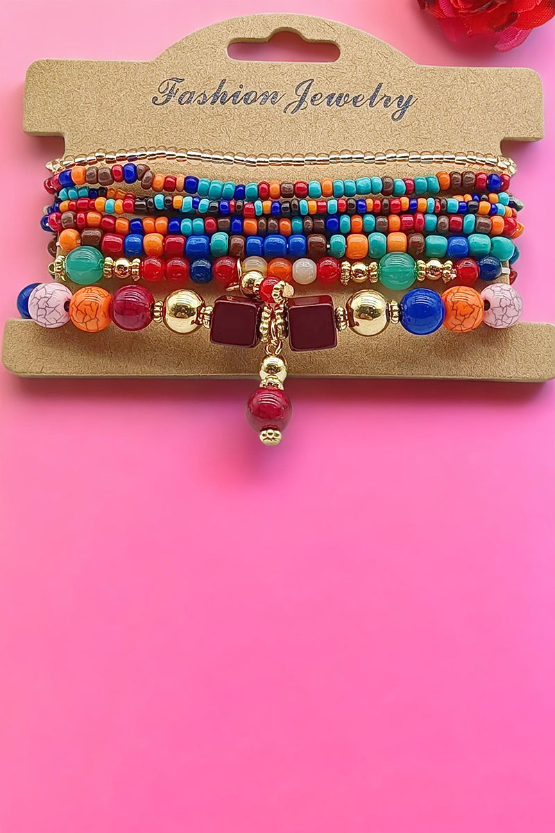 Multilayer Beaded Bracelet Set