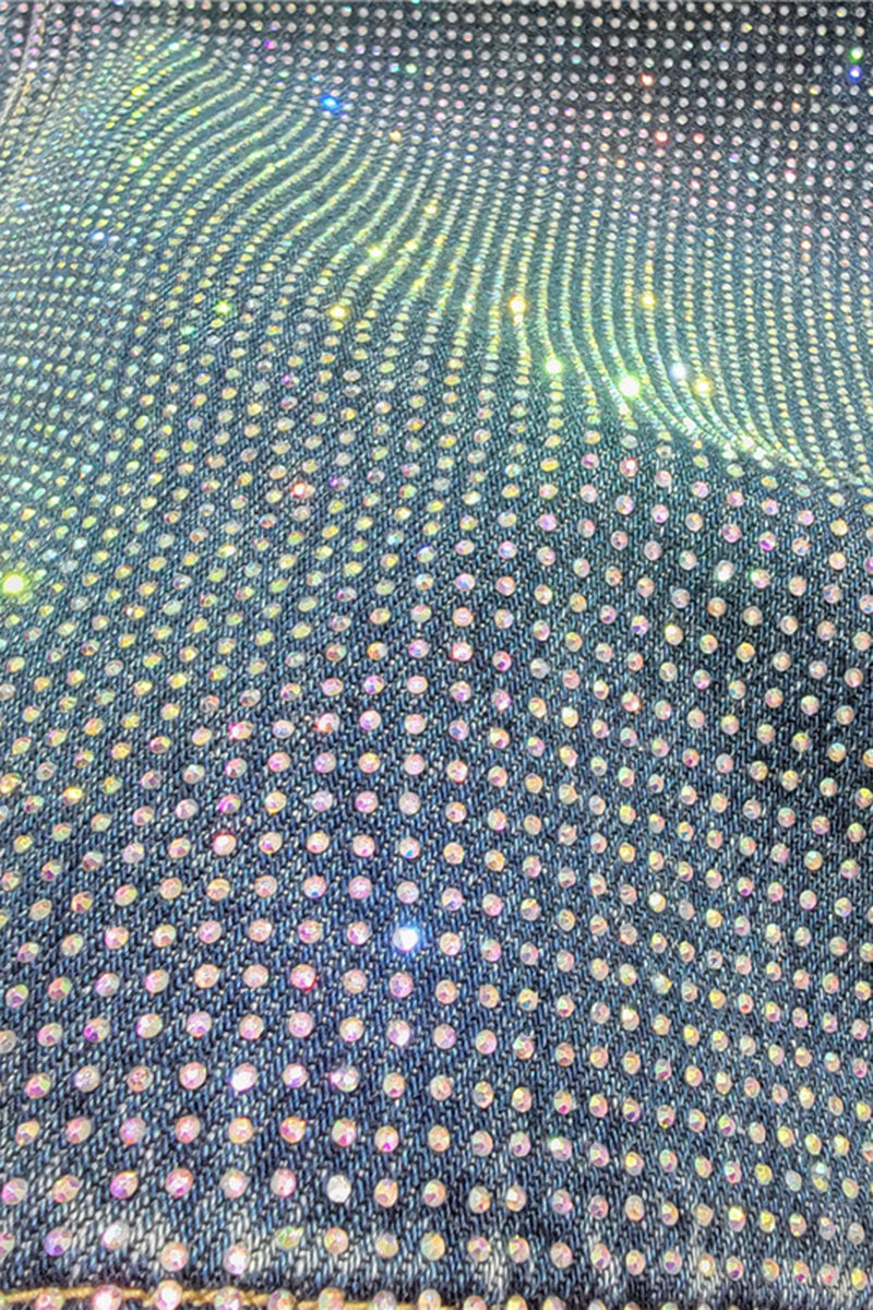 Shimmer Straight Cut Denim
