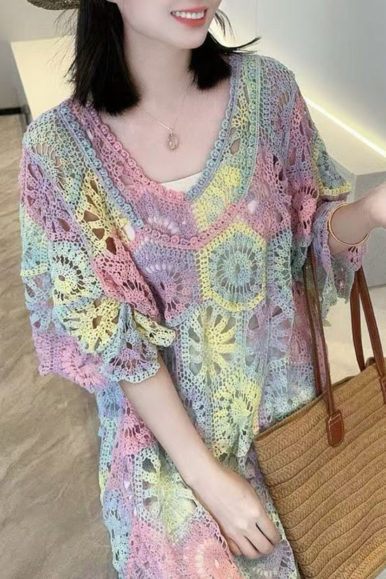 Crochet Boho Casual Dress