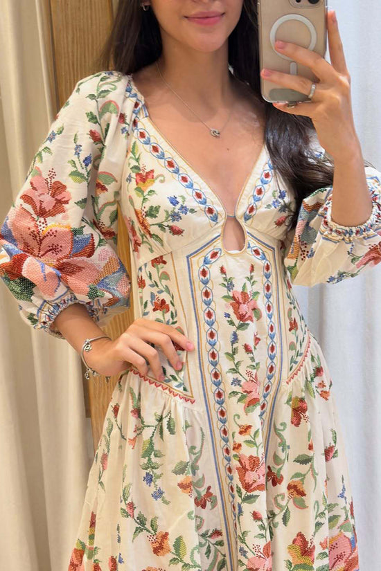 Floral Print Maxi Dress