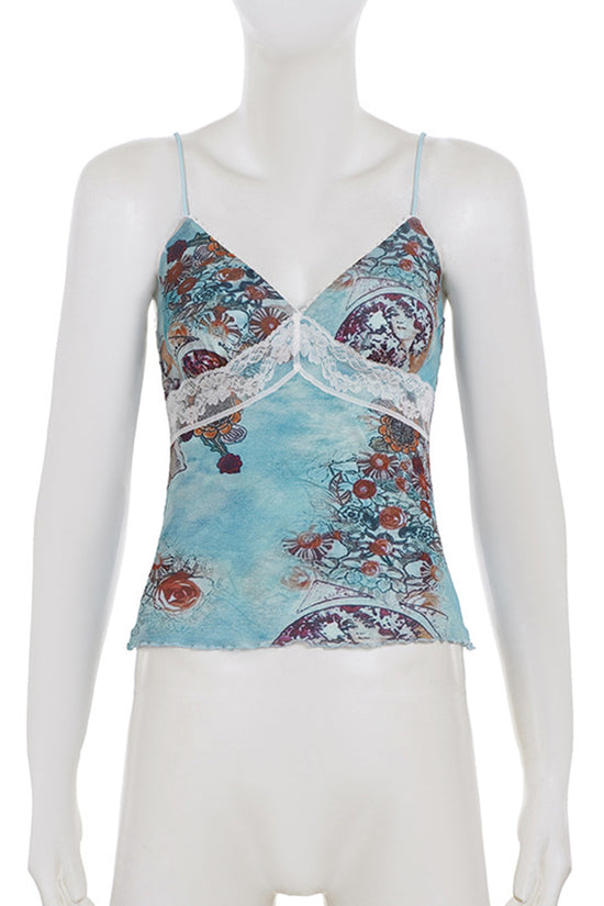 Floral Embellished Camisole Top