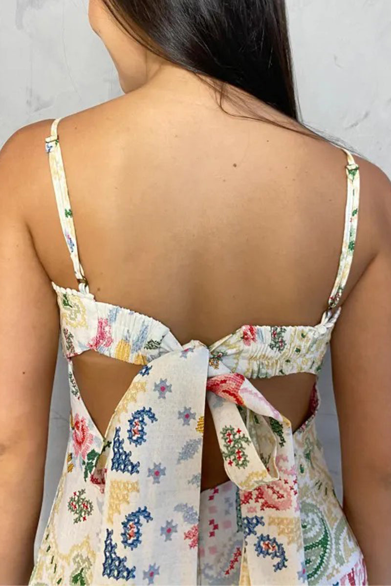 Floral Patchwork Maxi Dress