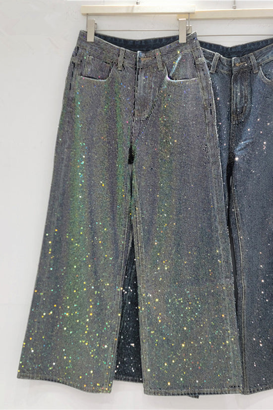 Shimmer Straight Cut Denim