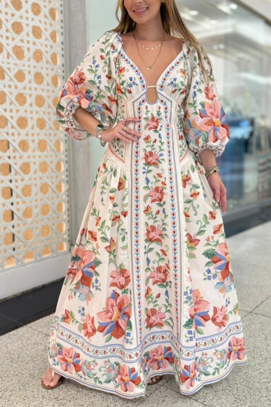 Floral Print Maxi Dress