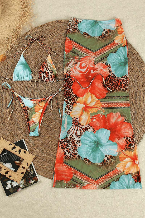 Floral Print Bikini Set