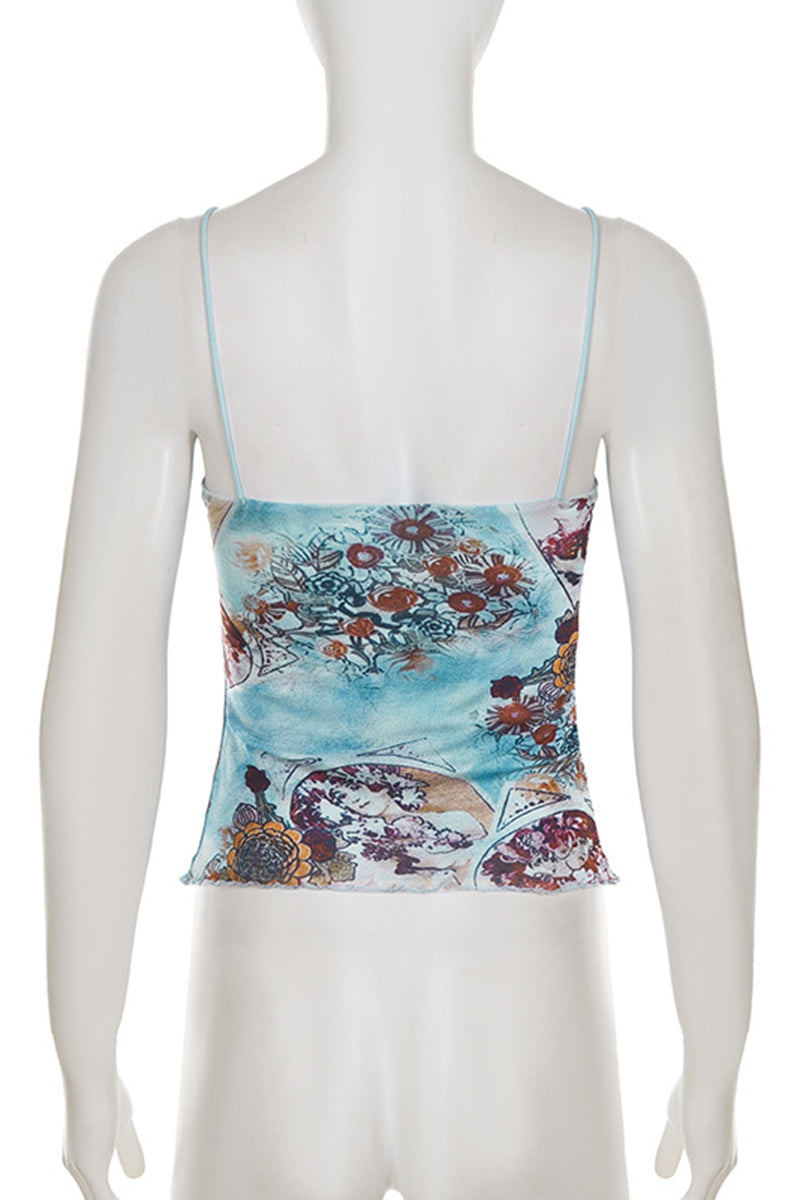 Floral Embellished Camisole Top