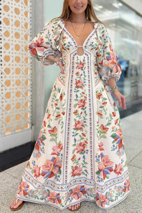 Floral Print Maxi Dress