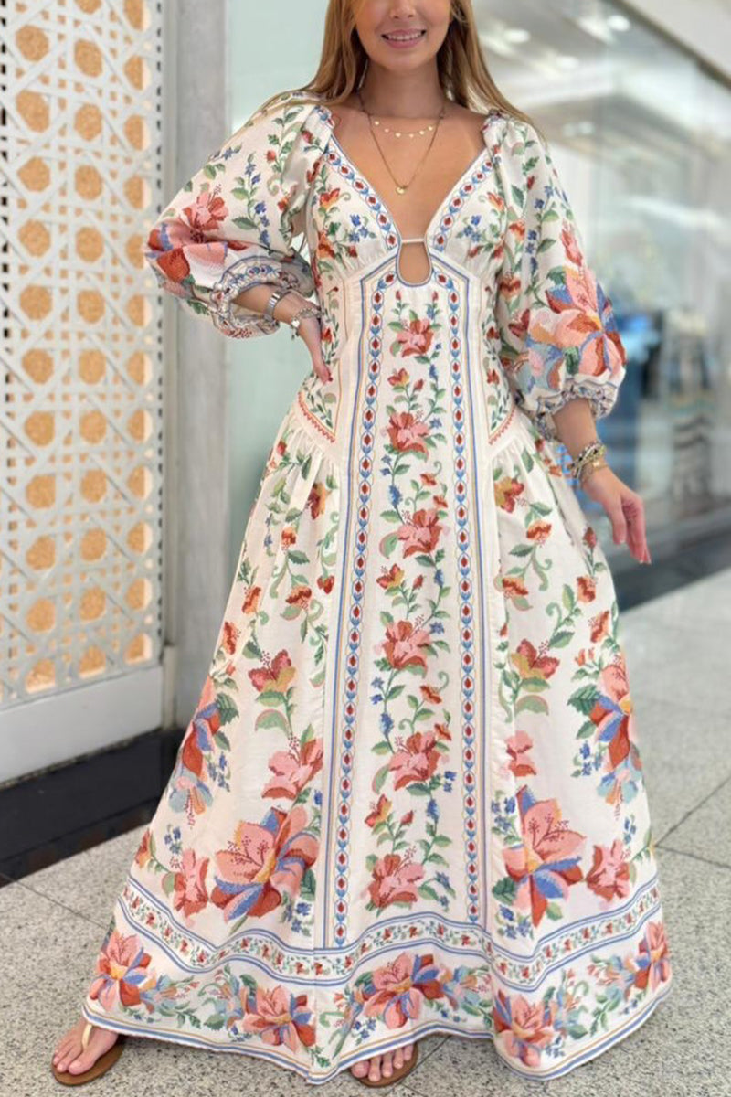 Floral Print Maxi Dress