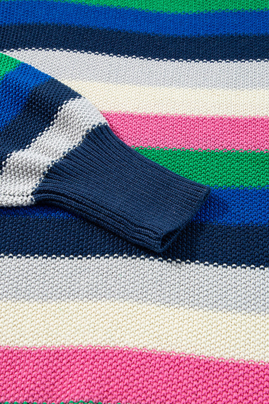 Striped Oversized Cozy Knit Sweater