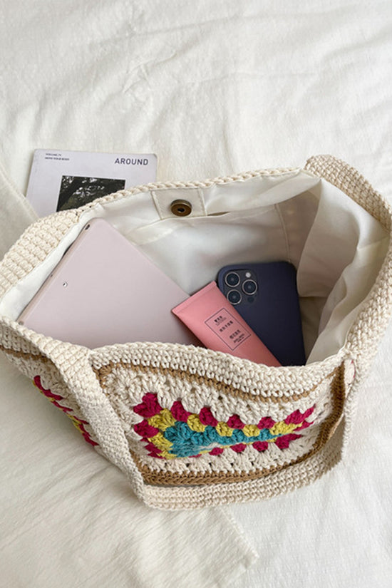 Chic Crochet Tote Bag