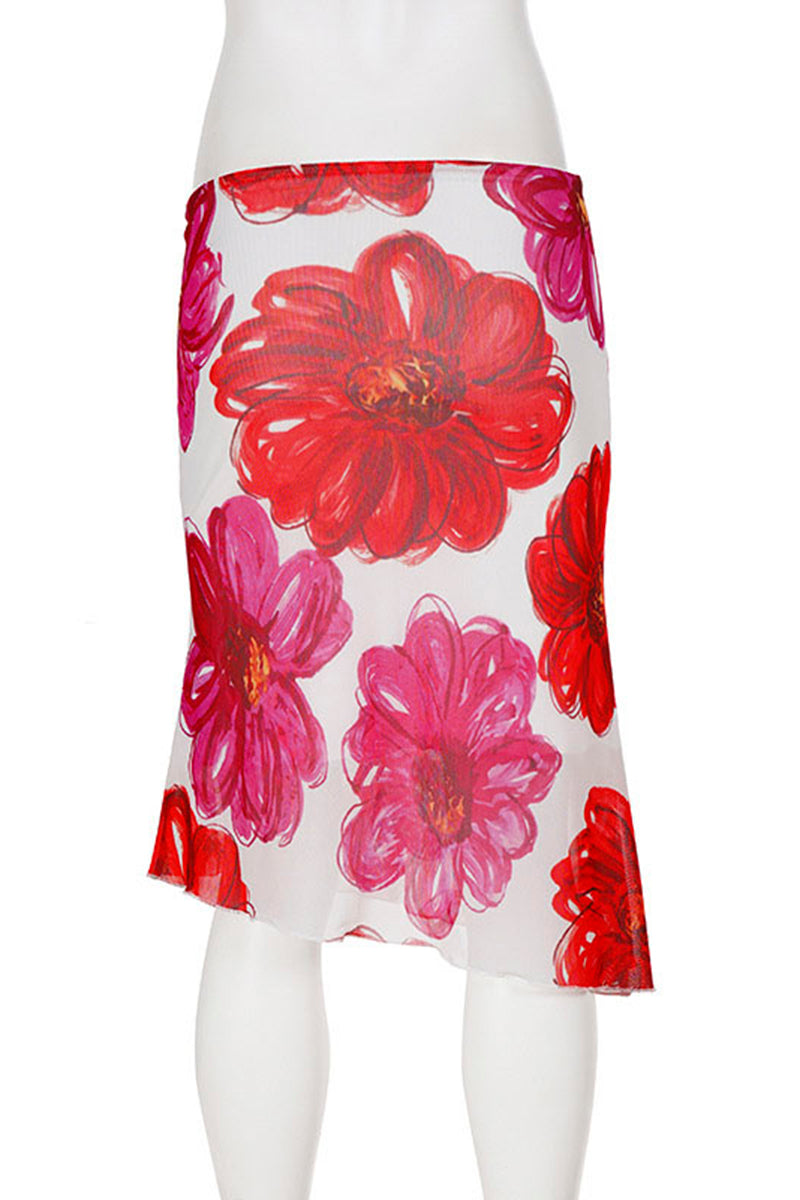 Floral Midi Skirt