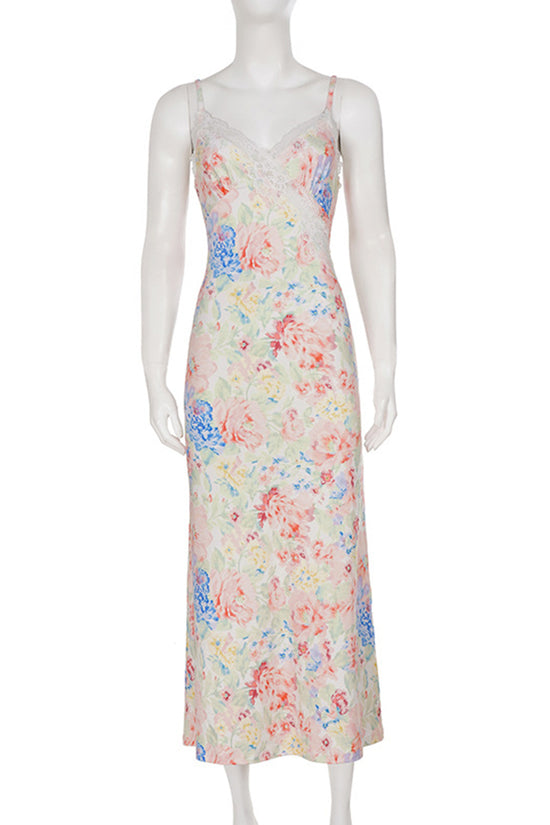 Floral Sleeveless Maxi Dress