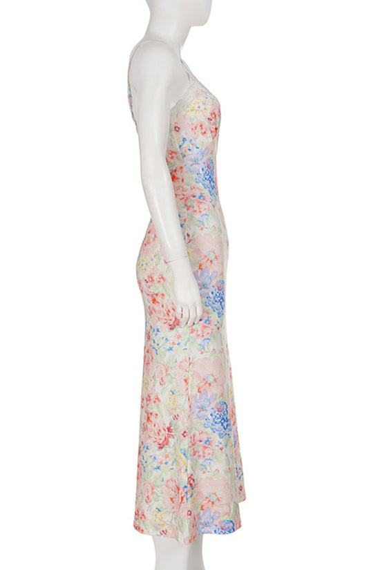 Floral Sleeveless Maxi Dress