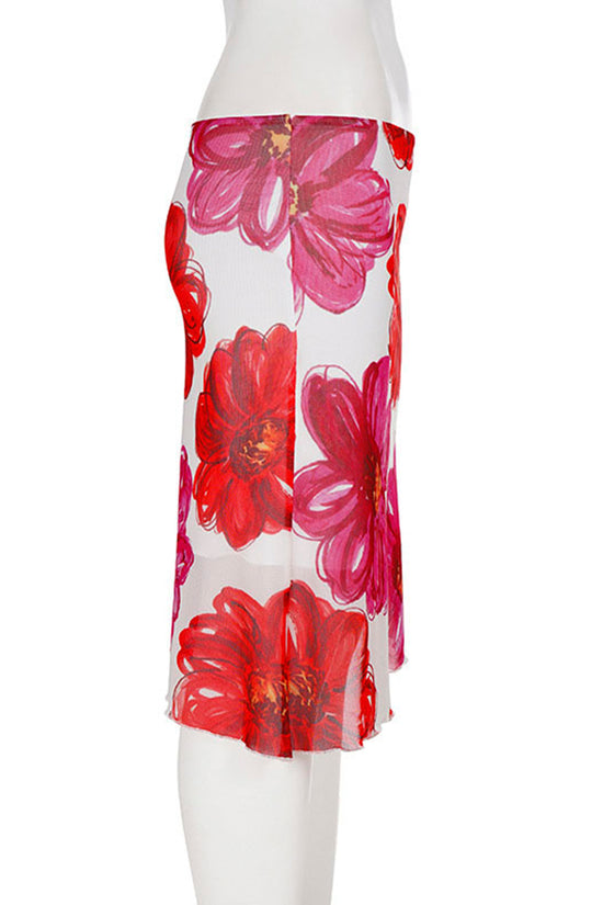 Floral Midi Skirt