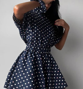 Heart Print Loungewear Set