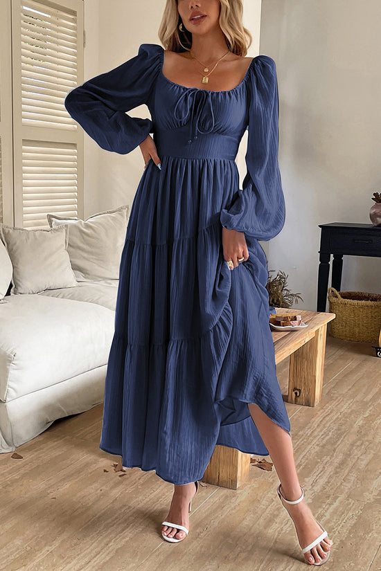 Elegant Long Sleeve Casual Dress
