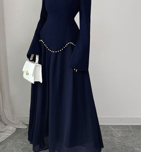 Elegant Square Neck Maxi Dress