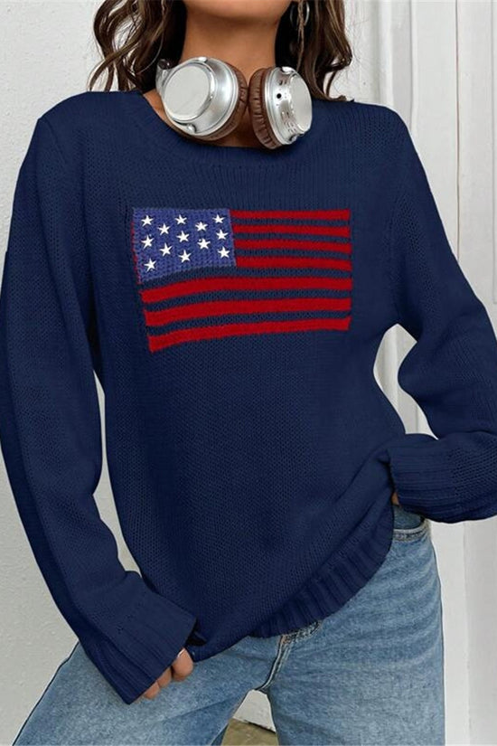 Patriotic Flag Sweater