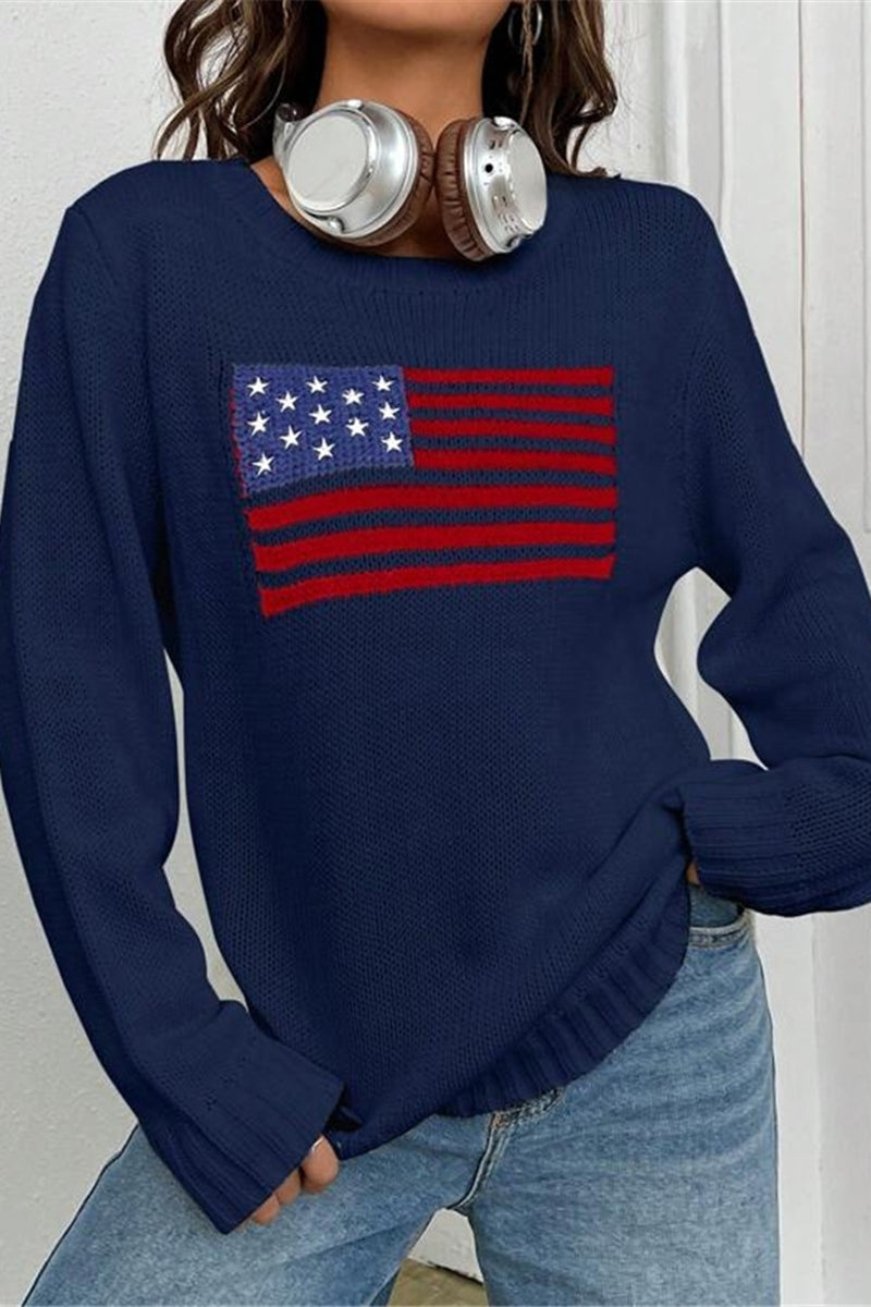 Patriotic Flag Sweater
