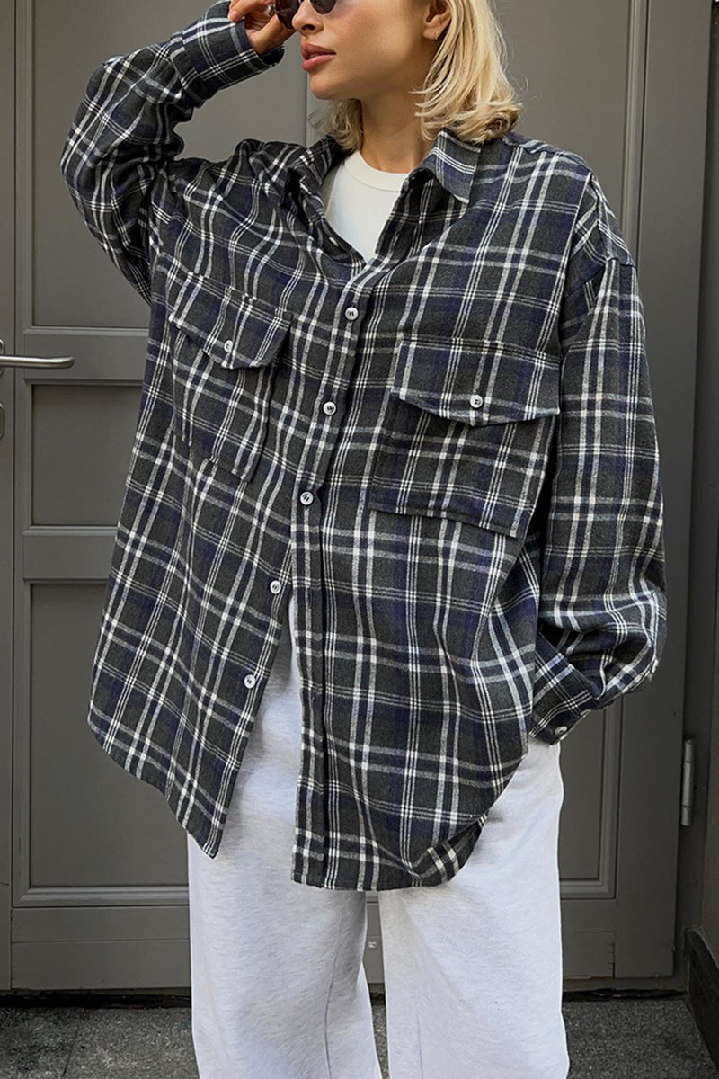 Classic Plaid Button-Up Shirt