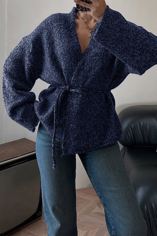 Cozy Knit Belted Cardigan