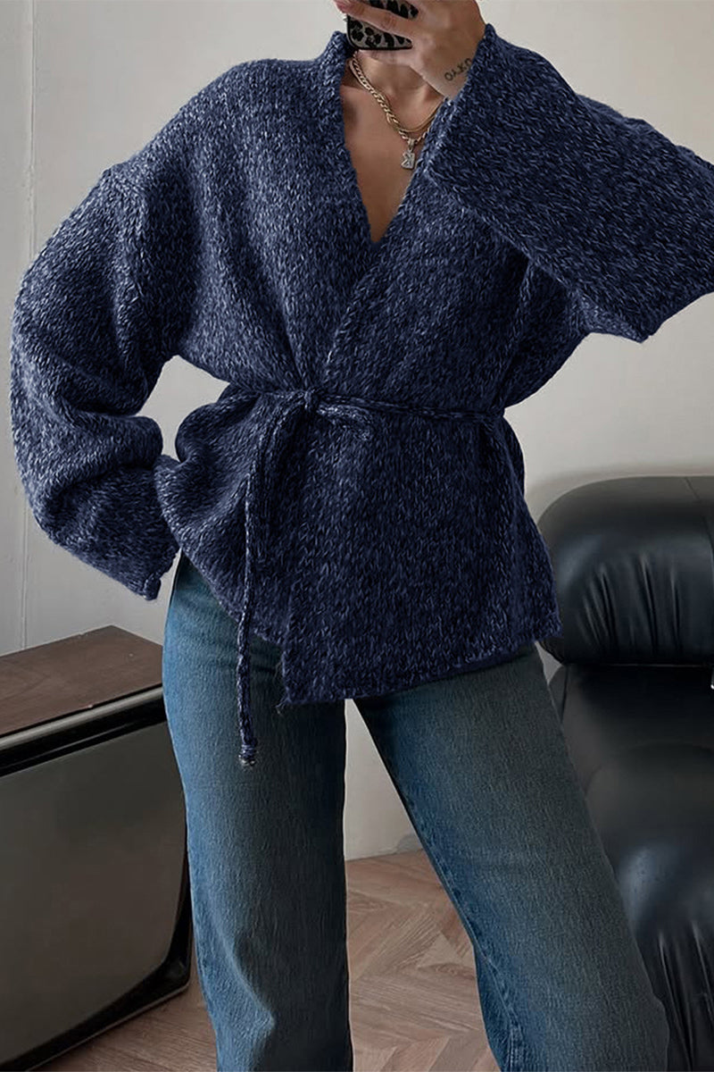 Cozy Knit Belted Cardigan