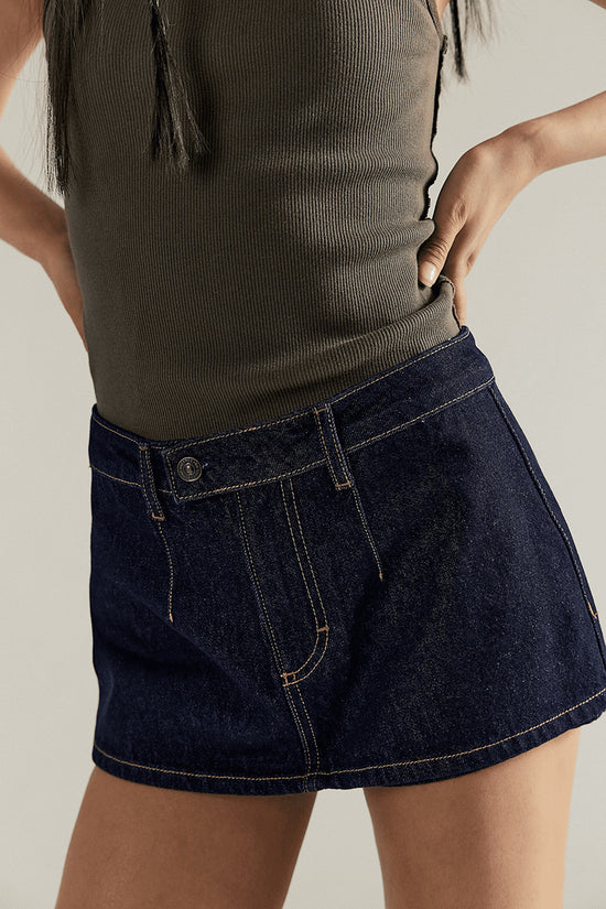 Casual Denim Mini Skirt