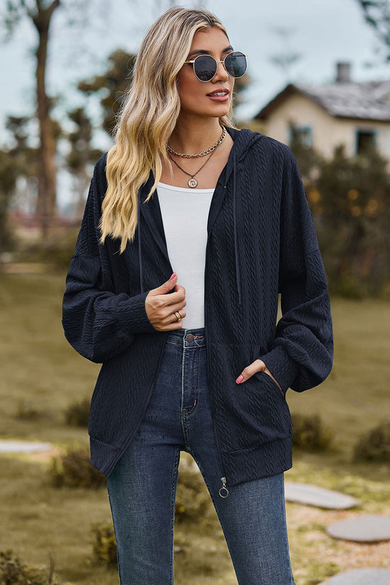 Cozy Hooded Zip-Up Sweatshirt