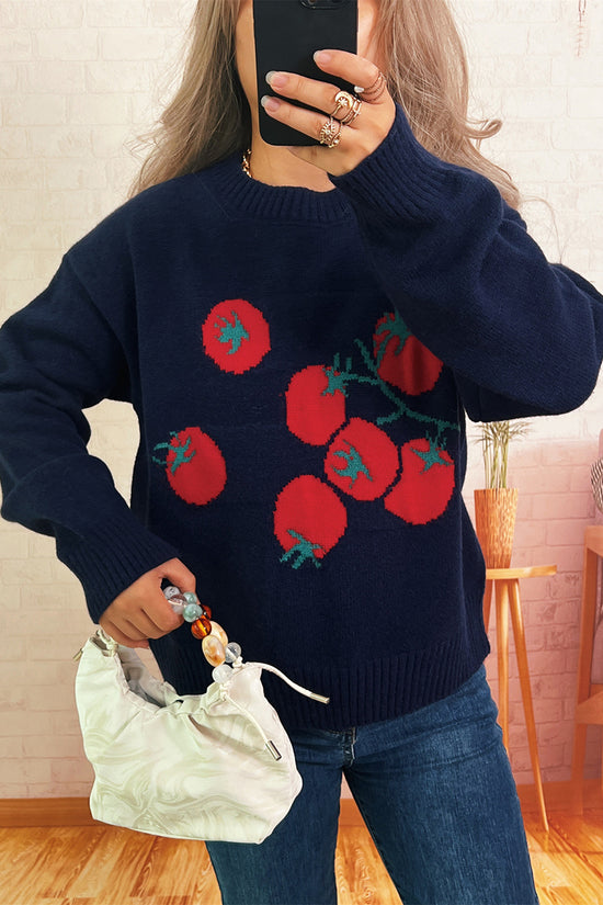 Tomato Pattern Sweater