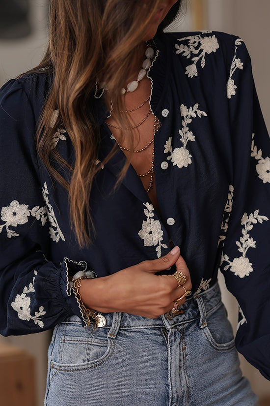 Floral Detail Blouse