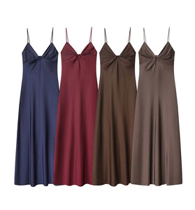 Spaghetti Strap Slip Midi Dress