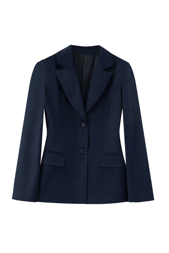 Classic Tailored Single-Breasted Blazer