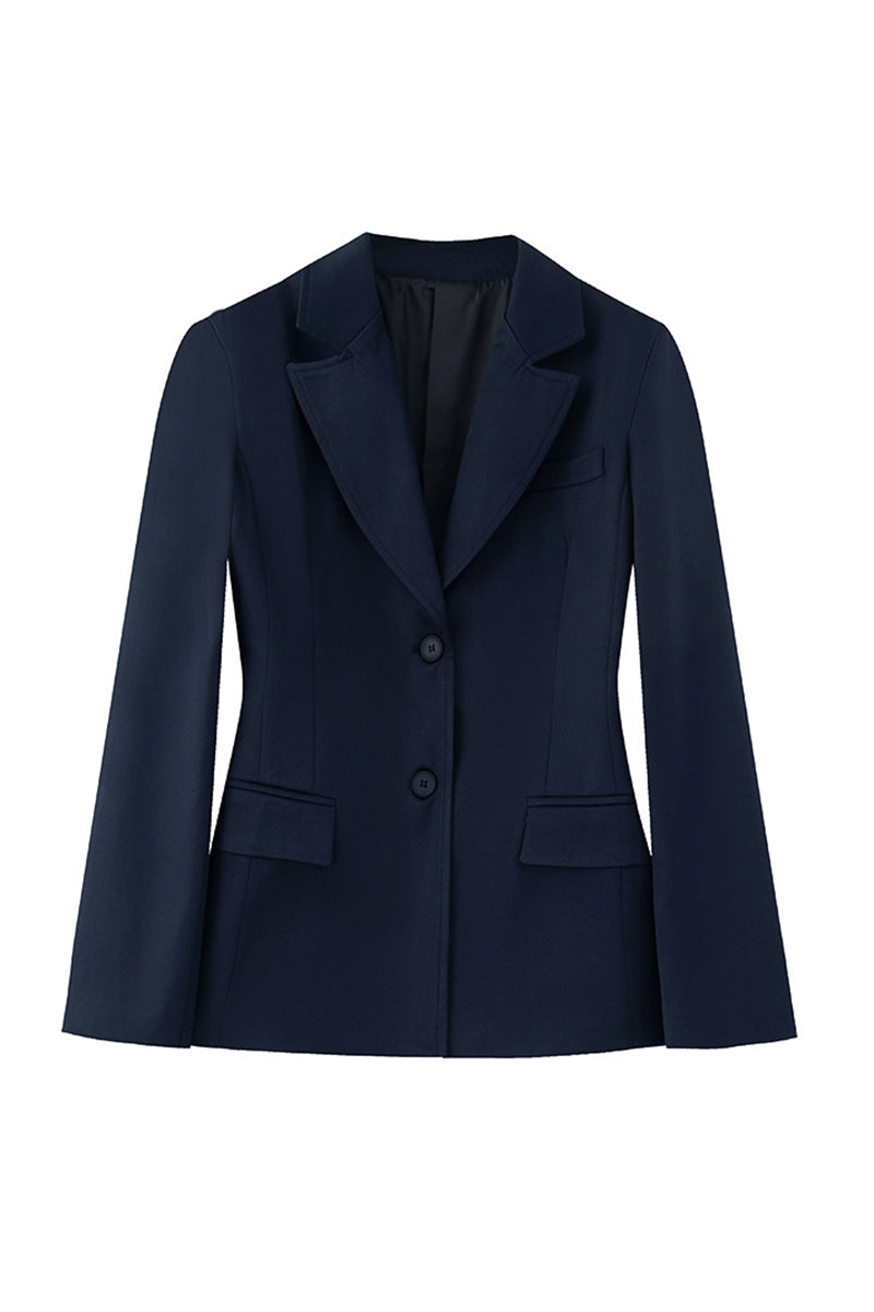 Classic Tailored Single-Breasted Blazer