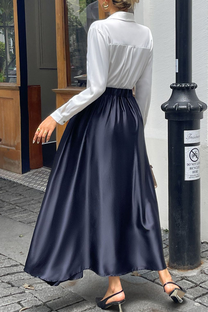 Elegant Flowing Midi Skirt