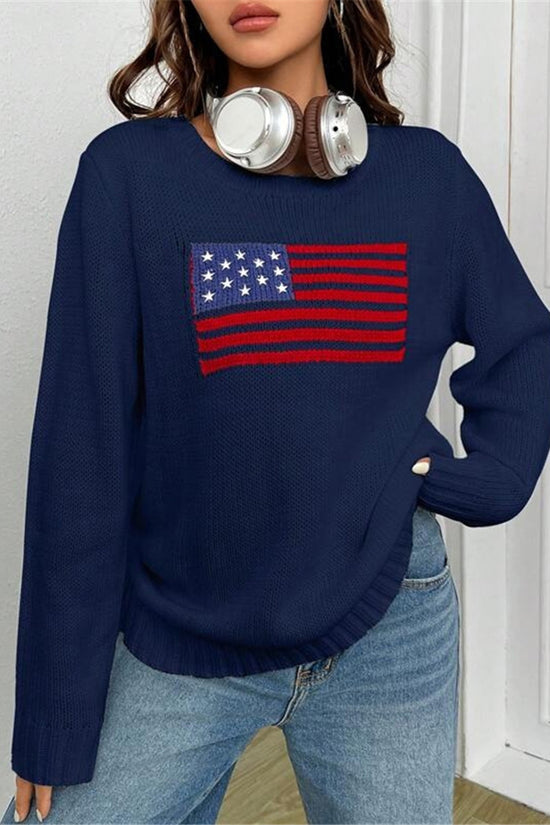 Patriotic Flag Sweater