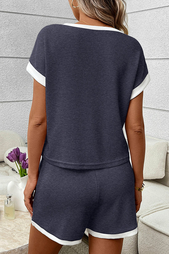 Casual Ribbed Two-Piece Outfit