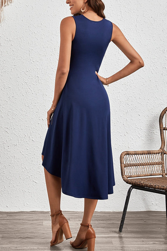 Asymmetric Sleeveless Casual Dress