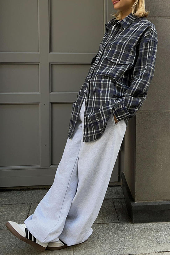 Classic Plaid Button-Up Shirt