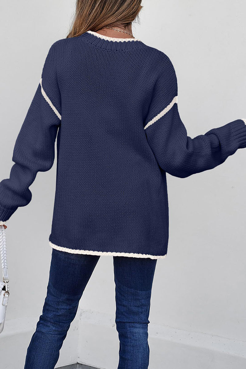 Classic Ribbed Textured Sweater