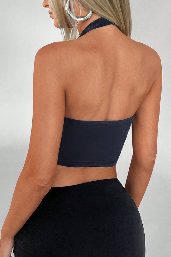 Cutout Ring Detail Sleeveless Top