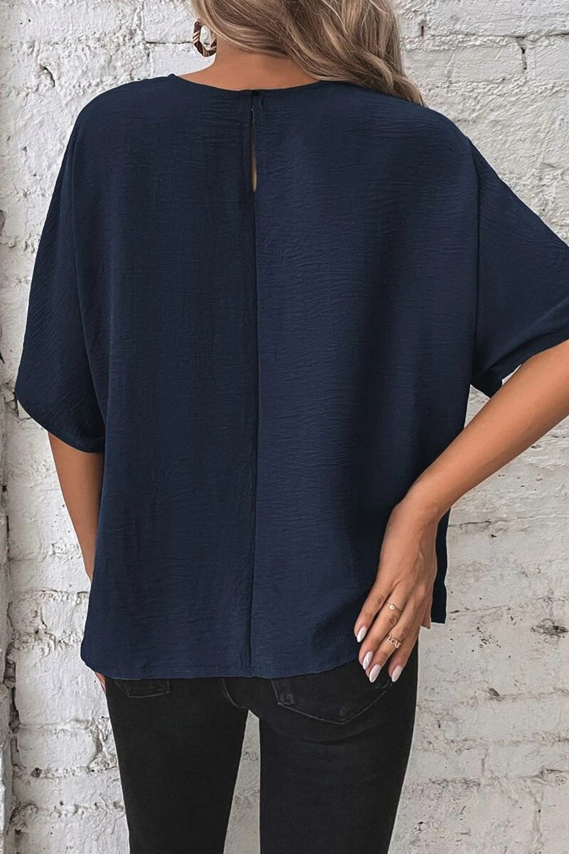 Casual Tie-Front T-Shirt