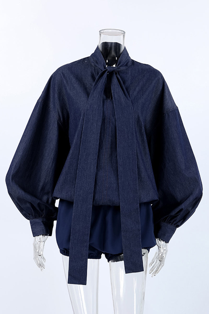 Chic Puff Sleeve Pants Set