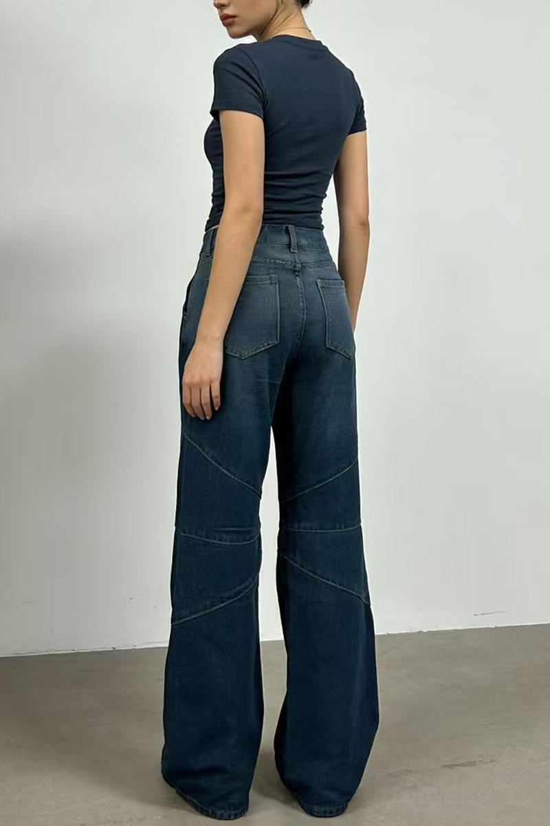 Classic Straight Jeans with Modern Flare
